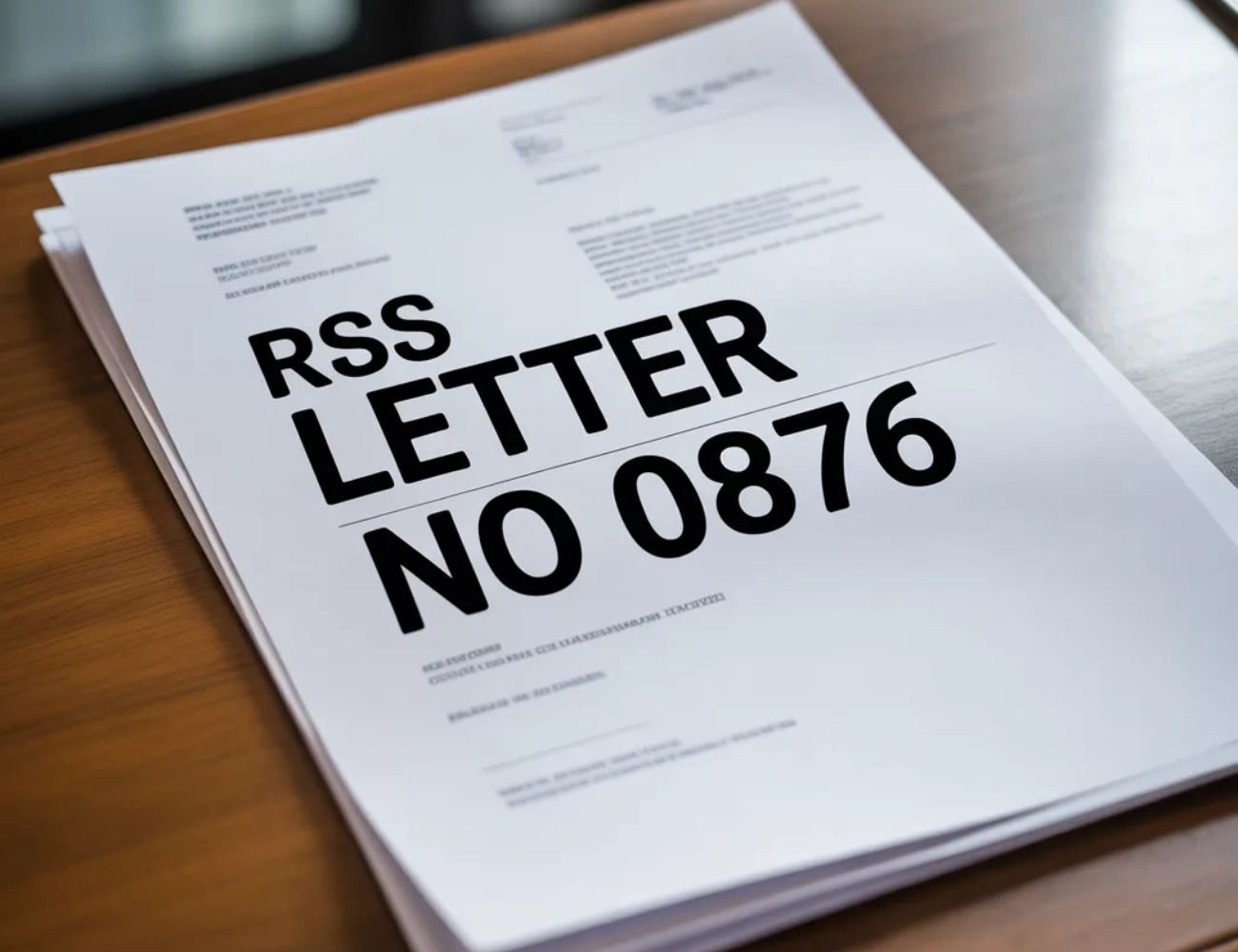 What Is RSS Letter No 0876? Complete Guide to System Structure & Workflow